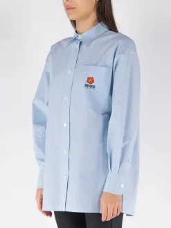 KENZO Camicie<CAMICIA BOKE FLOWER OVERSIZE Azzurro