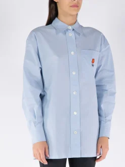 KENZO Camicie<CAMICIA BOKE FLOWER OVERSIZE Azzurro