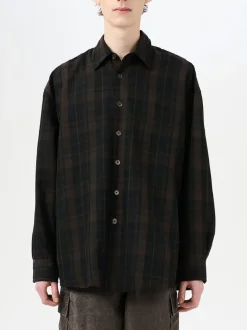 OUR LEGACY Camicie<CAMICIA BORROWED Marrone, Nero
