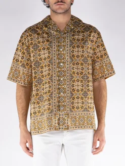 ETRO Camicie<CAMICIA BOWLING Beige