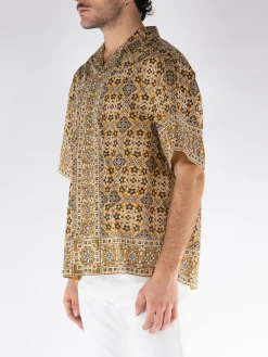 ETRO Camicie<CAMICIA BOWLING Beige