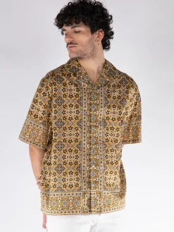 ETRO Camicie<CAMICIA BOWLING Beige