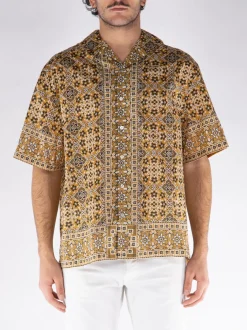 ETRO Camicie<CAMICIA BOWLING Beige