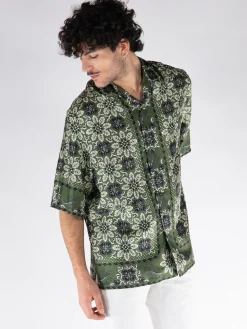 ETRO Camicie<CAMICIA BOXY Verde