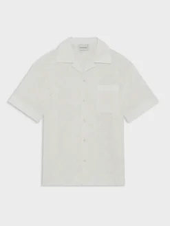 DRÔLE DE MONSIEUR Camicie<CAMICIA BRODEE TAPISSERIE Bianco