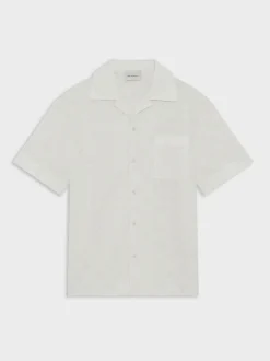 DRÔLE DE MONSIEUR Camicie<CAMICIA BRODEE TAPISSERIE Bianco