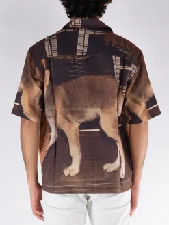 FUCT. Camicie<CAMICIA CAMP ALL OVER Marrone