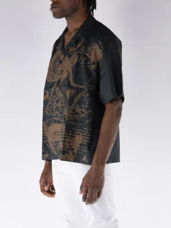ROA Camicie<CAMICIA CAMP SHORTSLEEVE Marrone, Nero
