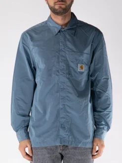 CARHARTT WIP Camicie<CAMICIA CANBY Azzurro, Bianco, Giallo