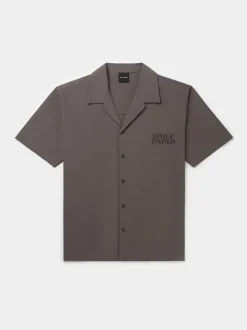 DAILY PAPER Camicie<CAMICIA CHAIN STITCH SHORTSLEEVE Marrone