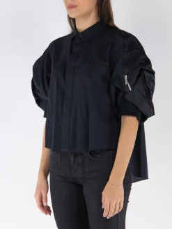 SACAI Camicie<CAMICIA CHALK STRIPE Blu