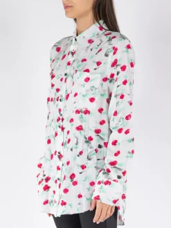 MARNI Camicie<CAMICIA CON STAMPA Bianco, Rosso, Verde