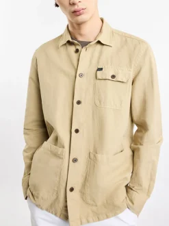 FAY Camicie<CAMICIA CON TASCHINO Beige