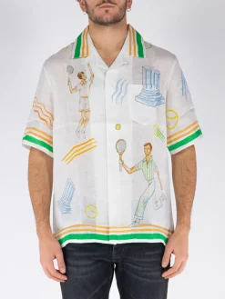 CASABLANCA Camicie<CAMICIA CUBAN Bianco, Verde