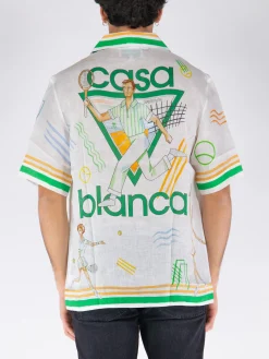 CASABLANCA Camicie<CAMICIA CUBAN Bianco, Verde