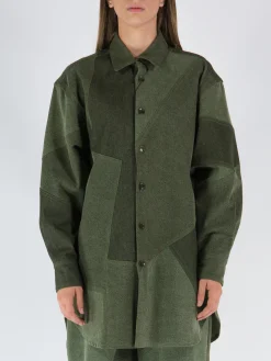 ETRO Camicie<CAMICIA DENIM VANESS Verde