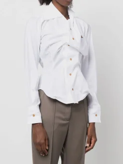 VIVIENNE WESTWOOD Camicie<CAMICIA DRUNKEN Bianco