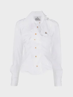 VIVIENNE WESTWOOD Camicie<CAMICIA DRUNKEN Bianco