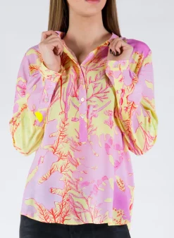 Camicie<CAMICIA EVA Giallo, Multicolor, Rosa