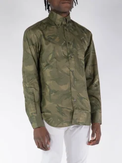 TOM FORD Camicie<CAMICIA FLUID Verde