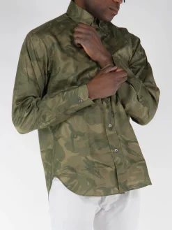 TOM FORD Camicie<CAMICIA FLUID Verde