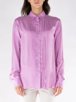 TOM FORD Camicie<CAMICIA FLUID SILK TWILL Rosa