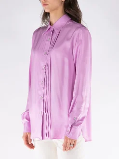 TOM FORD Camicie<CAMICIA FLUID SILK TWILL Rosa