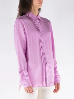 TOM FORD Camicie<CAMICIA FLUID SILK TWILL Rosa