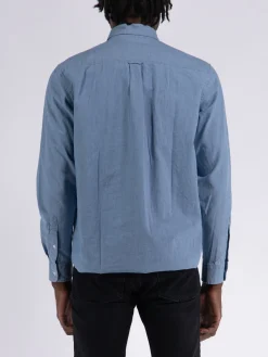 MAISON KITSUNE Camicie<CAMICIA FOX HEAD CLASSIC Blu