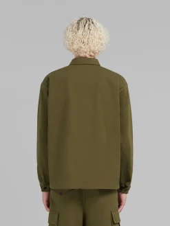 MARNI Camicie<CAMICIA FULL ZIP WORKWEAR Bianco, Rosso, Verde
