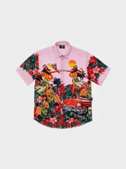 MAUNA-KEA Camicie<CAMICIA HAWAIIAN Arancione, Nero, Rosa, Verde