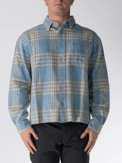 JOHN ELLIOTT Camicie<CAMICIA HEMI Azzurro, Giallo