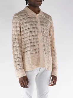 SÉFR Camicie<CAMICIA IN MAGLIA YASU Beige
