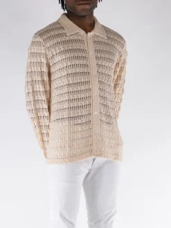 SÉFR Camicie<CAMICIA IN MAGLIA YASU Beige