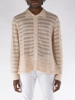 SÉFR Camicie<CAMICIA IN MAGLIA YASU Beige
