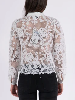 SELF-PORTRAIT Camicie<CAMICIA IN PIZZO Bianco