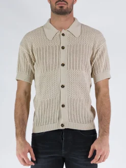 COVERT Camicie<CAMICIA KNIT Beige