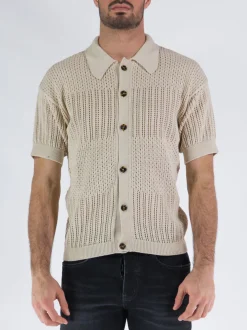 COVERT Camicie<CAMICIA KNIT Beige