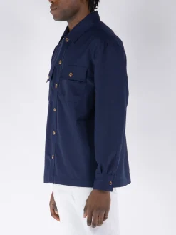 DROLE DE MONSIEUR Camicie<CAMICIA LAINE Blu