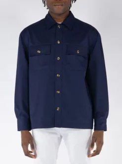DROLE DE MONSIEUR Camicie<CAMICIA LAINE Blu