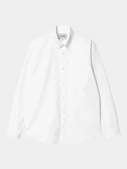 CARHARTT WIP Camicie<CAMICIA LONGSLEEVE C-LOGO Bianco