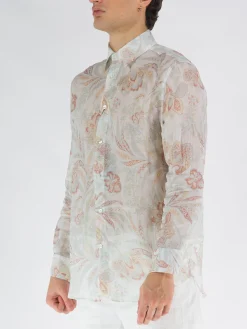 Camicie<CAMICIA OVER Arancione, Bianco, Giallo