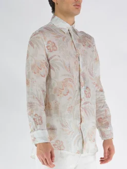 Camicie<CAMICIA OVER Arancione, Bianco, Giallo