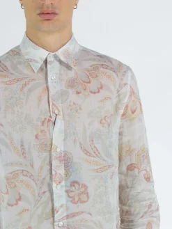 Camicie<CAMICIA OVER Arancione, Bianco, Giallo