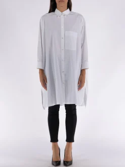 JIL SANDER Camicie<CAMICIA OVERSIZED BOXY Bianco