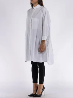 JIL SANDER Camicie<CAMICIA OVERSIZED BOXY Bianco