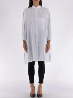 JIL SANDER Camicie<CAMICIA OVERSIZED BOXY Bianco