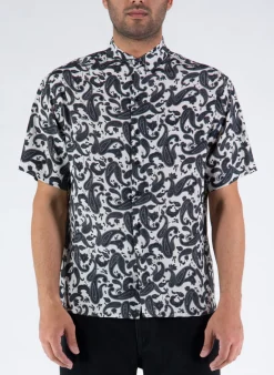 Camicie<CAMICIA PAISLEY Bianco, Nero