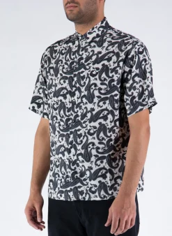 Camicie<CAMICIA PAISLEY Bianco, Nero