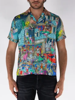 MEMBERS OF THE RAGE Camicie<CAMICIA PARTY VACATION Multicolor